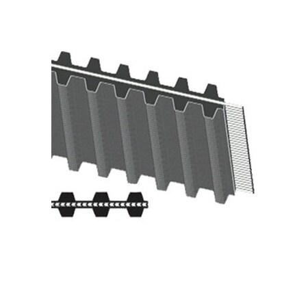 Optibelt Belt, Synchronous; 1/2 Inch Pitch; 75" Pitch Len 750DH100